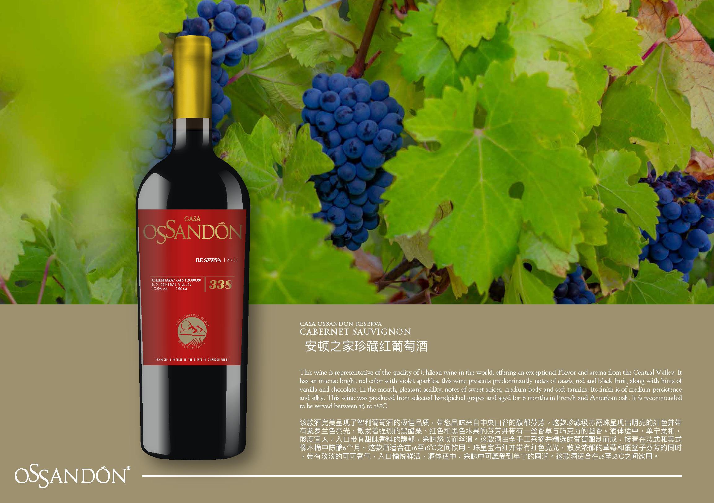 安顿之家珍藏红葡萄酒